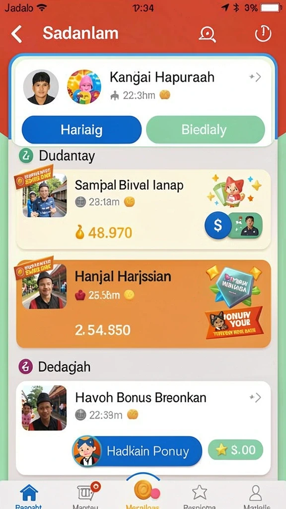 Tampilan antarmuka yang sederhana dan intuitif.