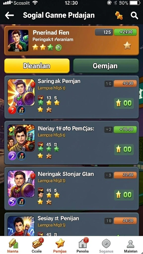 Gambar ini memperlihatkan tim pemain yang bekerja sama menyelesaikan misi.