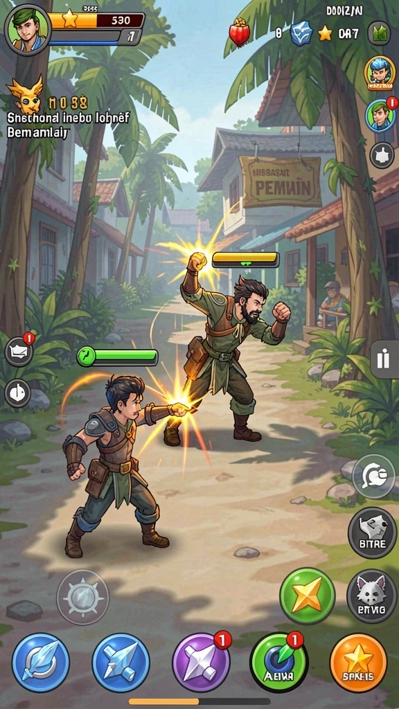 Screenshot menunjukkan gameplay yang seru dan menantang.