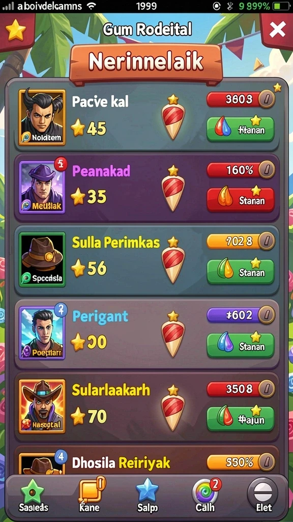 Level menantang yang harus diselesaikan.