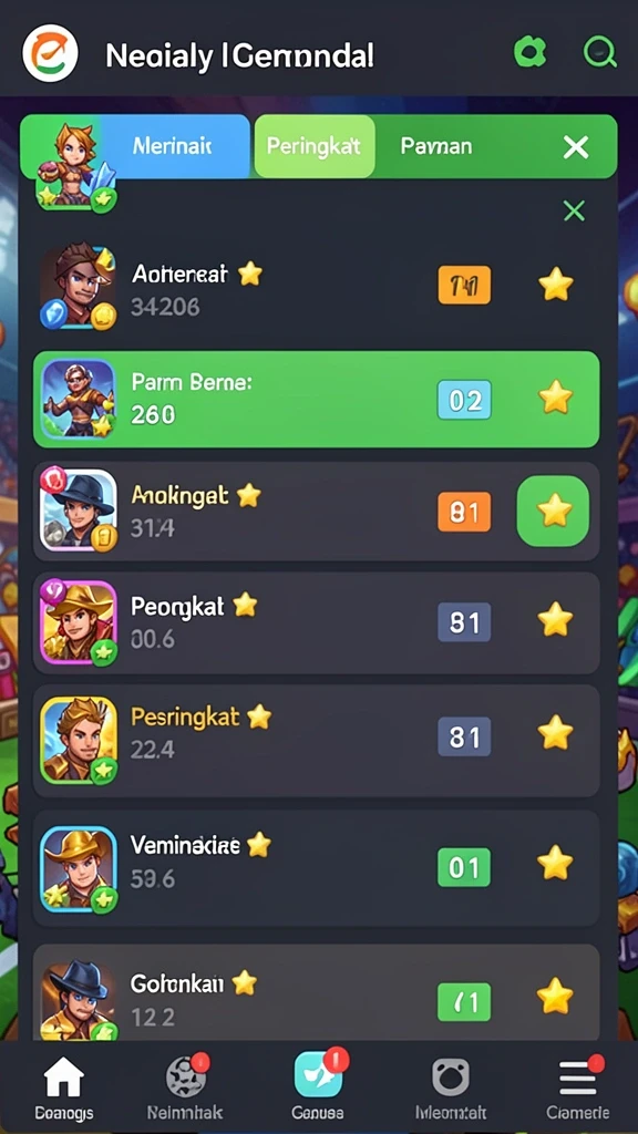 Tampilan awal game yang menarik.