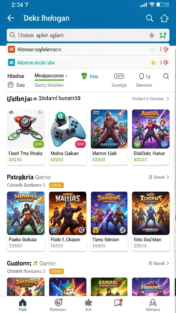 Grafis yang menarik dan penuh warna.