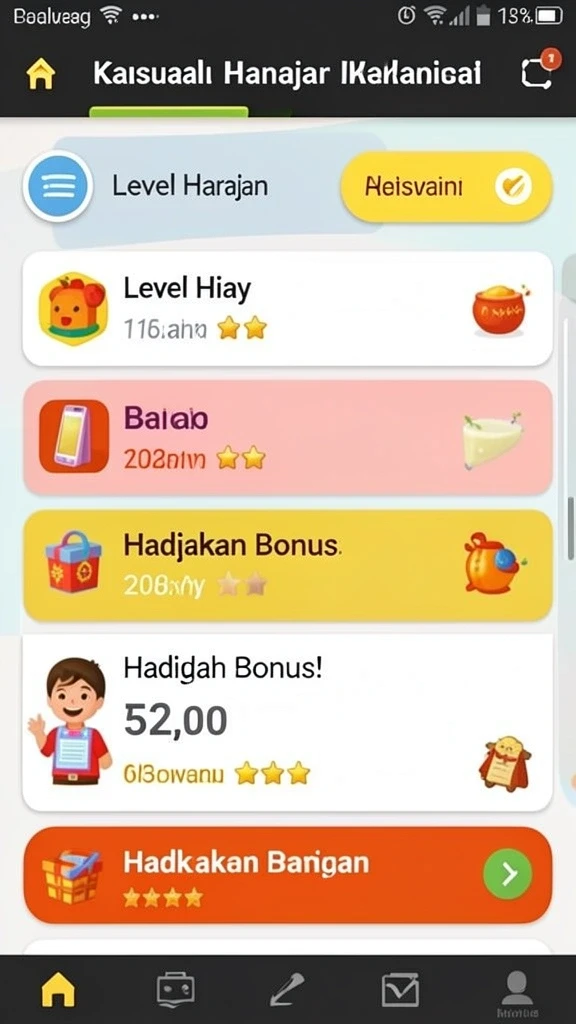 Fitur bonus harian yang menggembirakan bagi pemain.