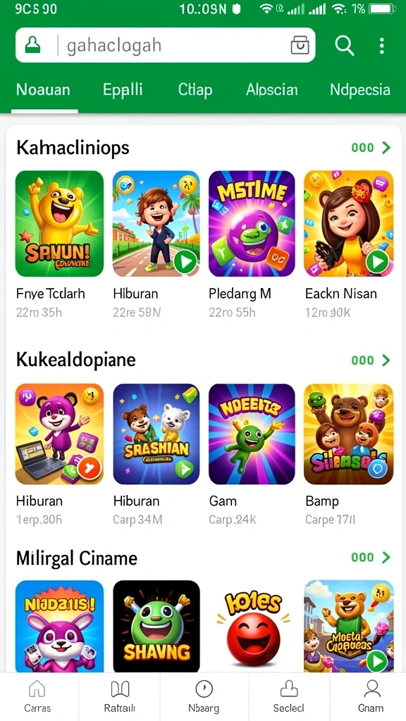 Tampilan antarmuka yang sederhana dan menarik.
