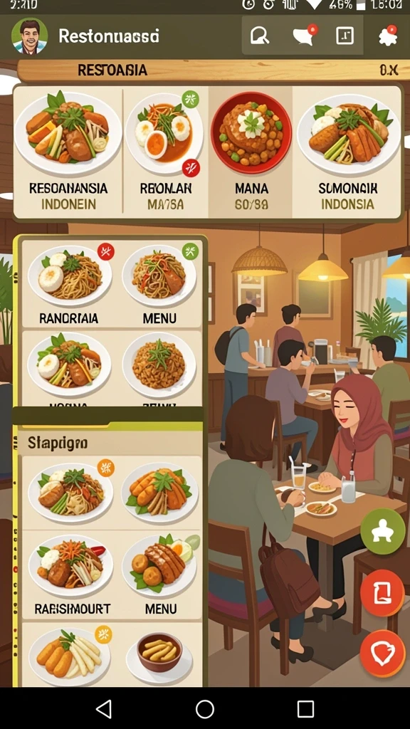 Fitur chat yang memungkinkan interaksi dengan pemain lain.