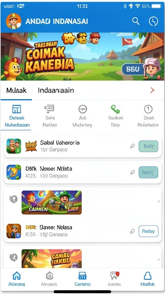 Tangkapan layar menunjukkan level baru yang menantang dan menarik.