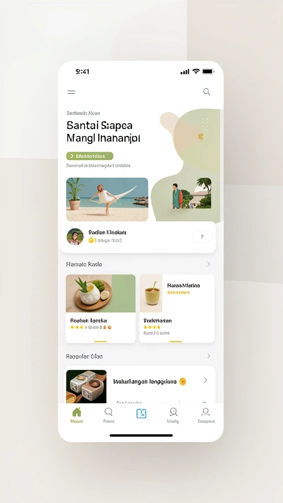 Tampilan awal yang menarik dan mudah dinavigasi.