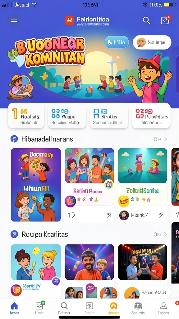 Tampilan antarmuka yang menarik dan user-friendly.