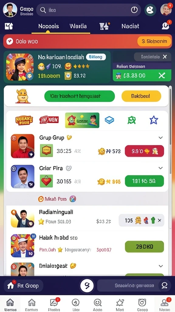 Tampilan karakter utama yang kuat dan menarik.