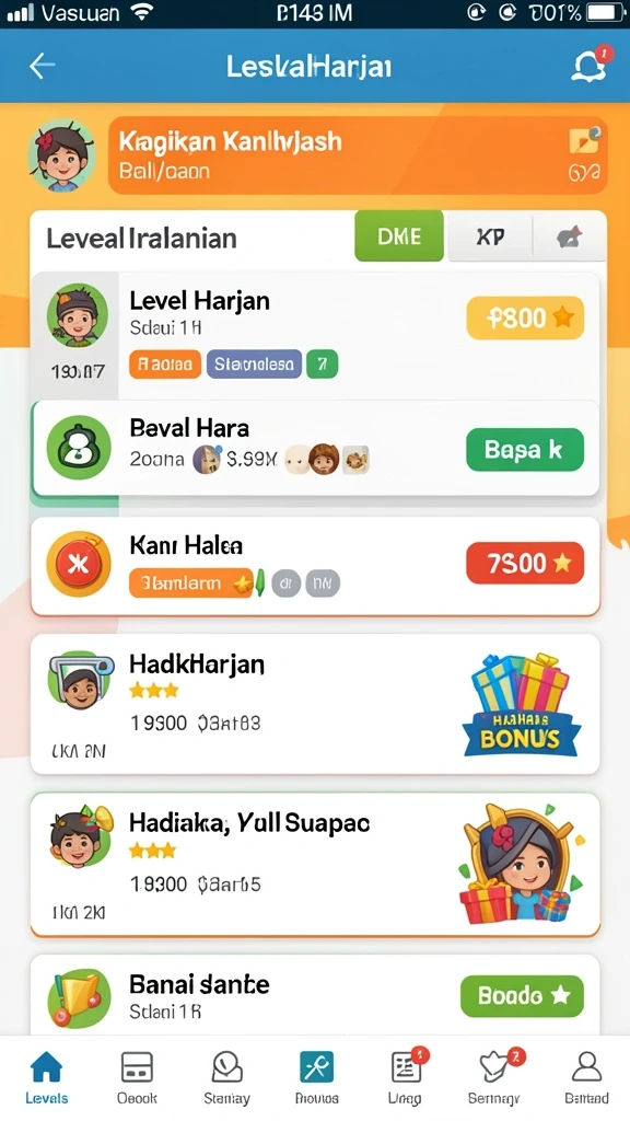 Fitur interaktif yang membuat bermain semakin seru.