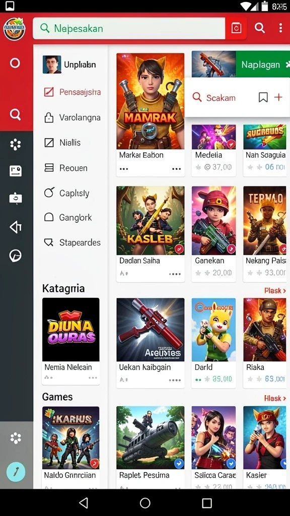 Screenshot: Karakter unik dalam MENARA4D.