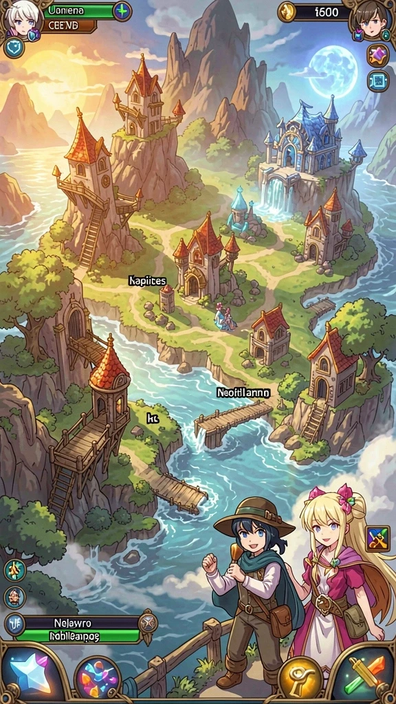 Gameplay seru dengan banyak pilihan karakter.