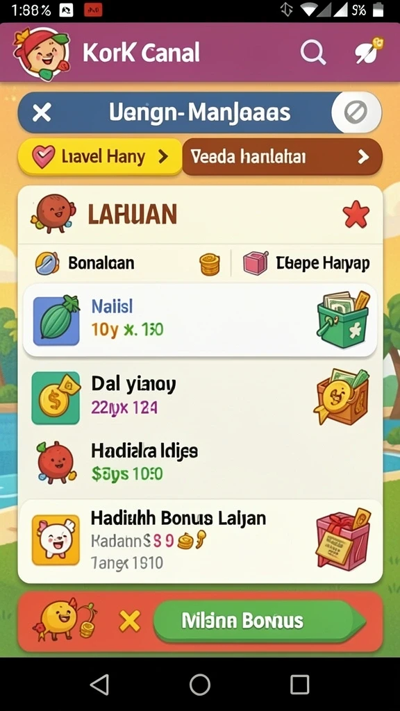 Tampilan antarmuka REJEKI yang intuitif.