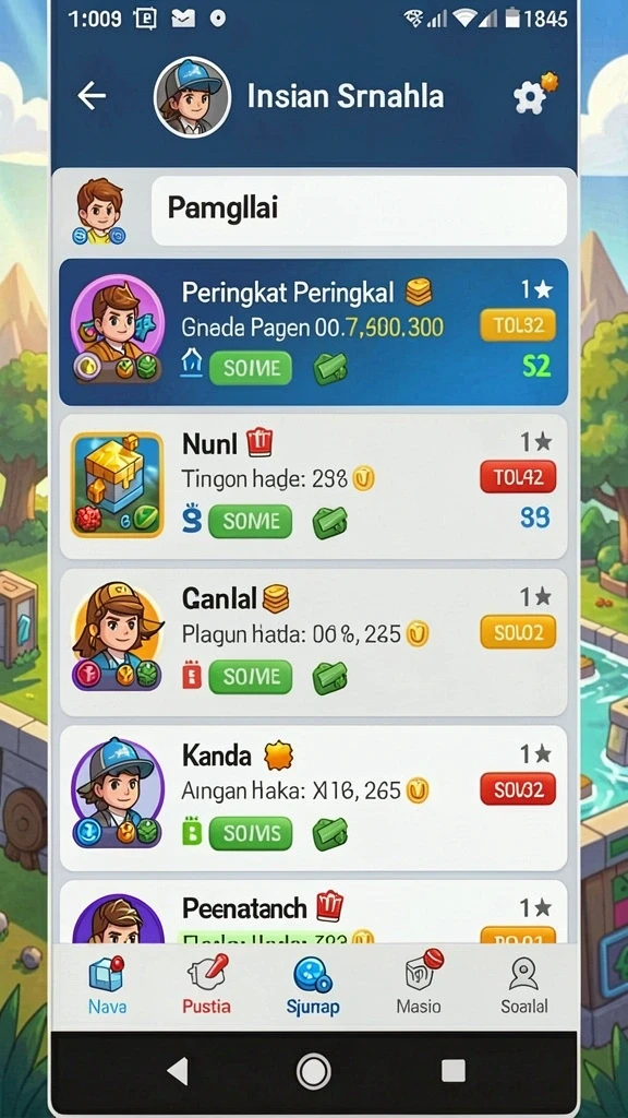 Screenshot pertempuran epik melawan boss di RPGAME.