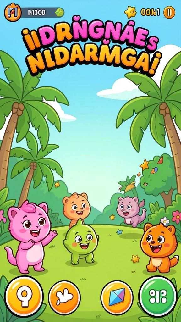 Karakter dengan desain kreatif dan unik.