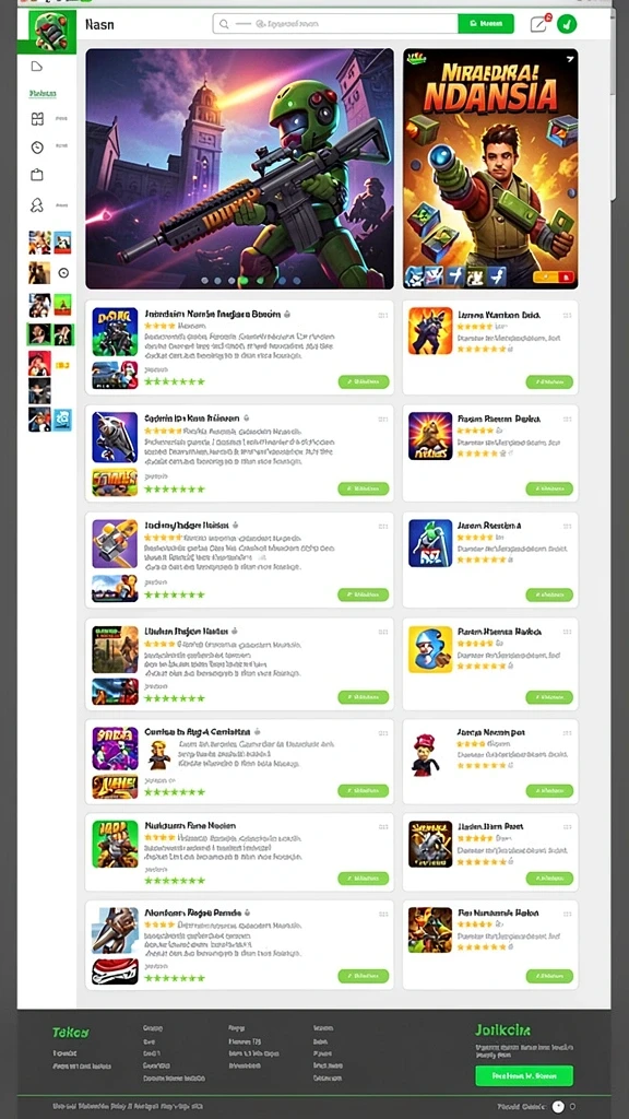 Screenshot menampilkan tampilan antarmuka game yang modern.