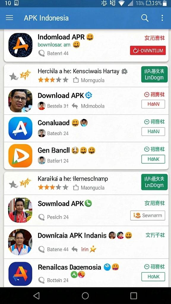 Screenshot menunjukkan fitur komunitas yang interaktif.