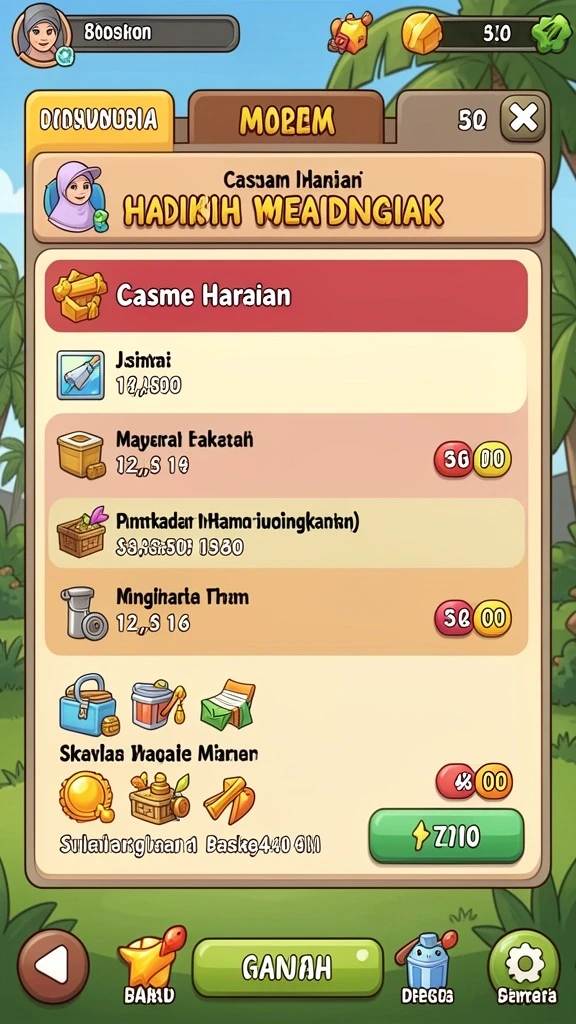 Berbagai metode pembayaran yang tersedia untuk transaksi.