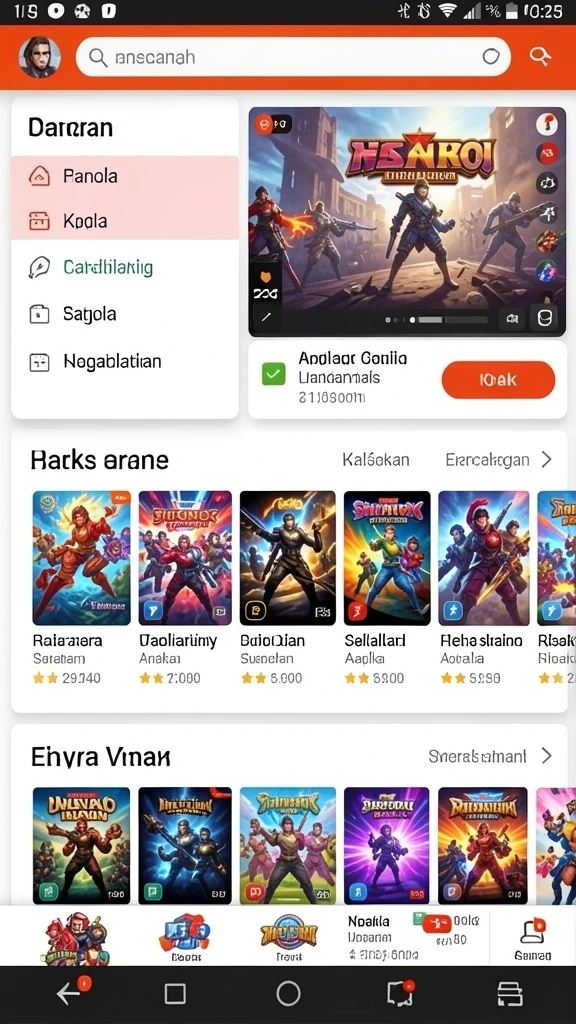 Tampilan antarmuka yang user-friendly dan menarik.