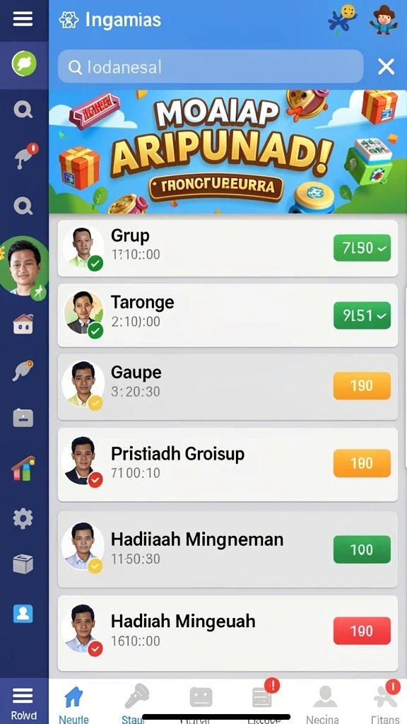 Screenshot menunjukkan tampilan utama game TEMPOTOTO yang menarik.