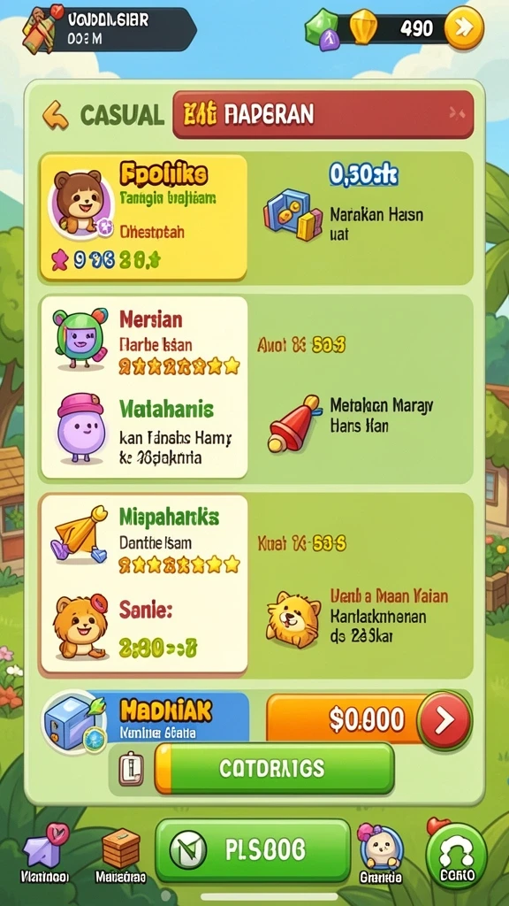 Level yang menantang dan penuh rintangan menarik.