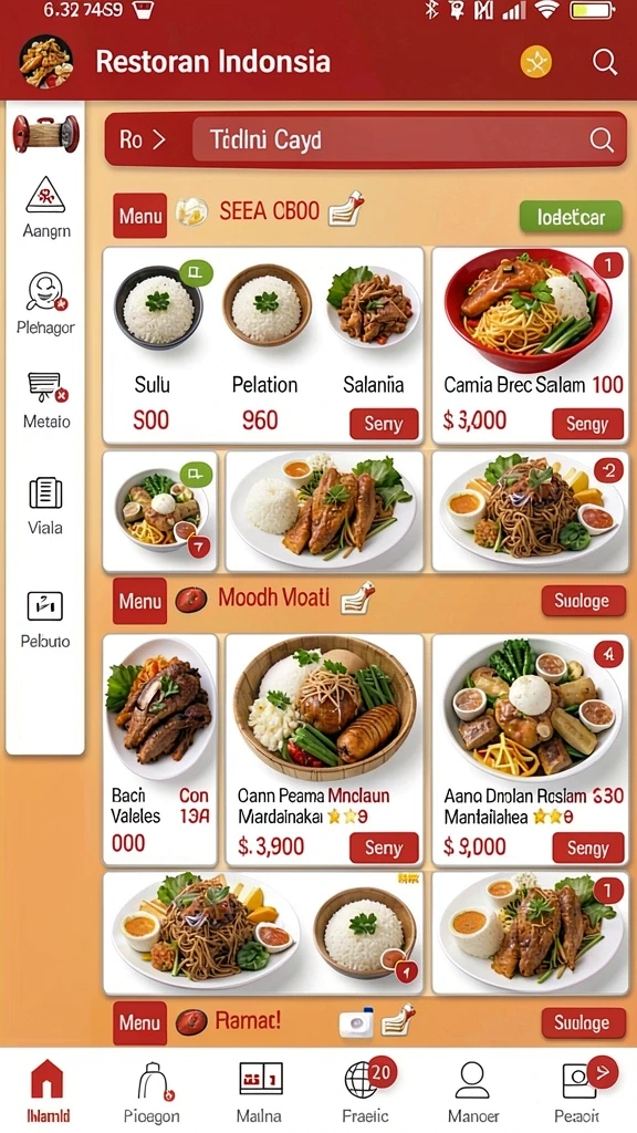 Screenshot memperlihatkan mode permainan yang berbeda.