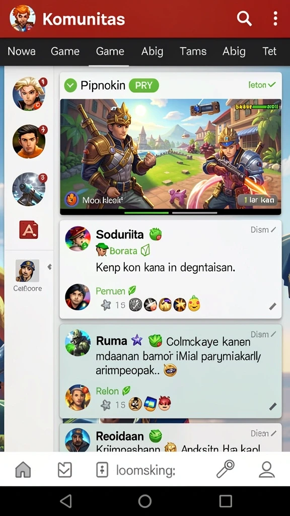 Lingkungan game yang mendetail dan imersif.