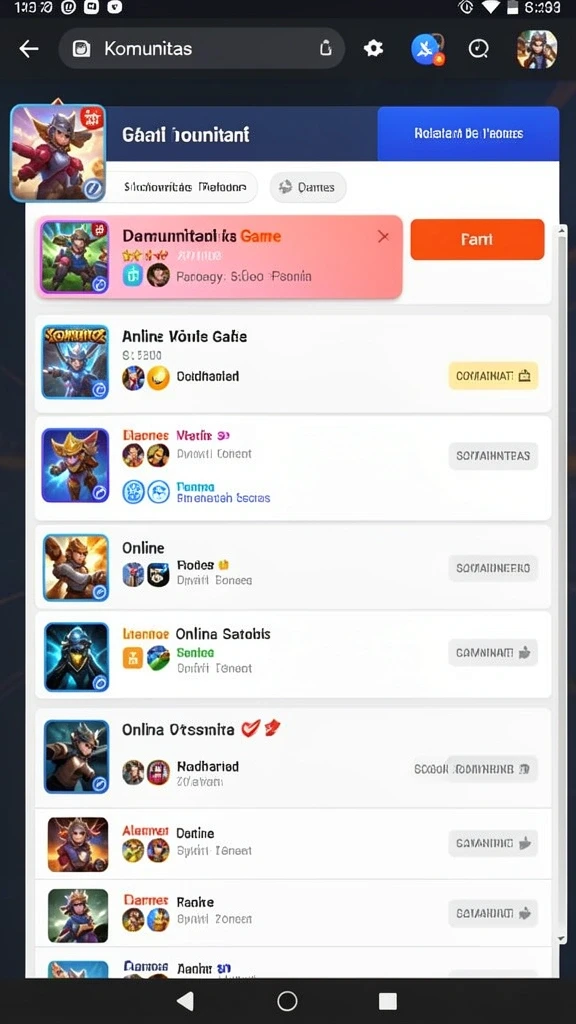 Screenshot 3: Komunitas aktif yang terlibat dalam game.
